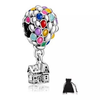 Charm Globo Casa Up Plata 925 Dije Compatible Moments