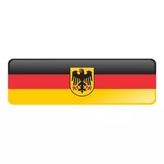 Emblema Adesivo Resinado Volkswagen Bandeira Alemanha Rs02