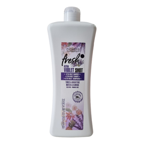  Biokera Fresh Violet Shot Shampoo Matizador Vegano Salerm 1l