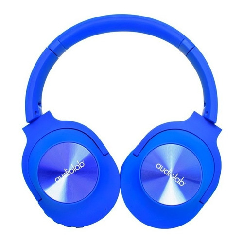 Audífonos Over Head Bluetooth Audiolab Fm Micro Sd Mp3 Color Azul