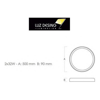 Plafon Fany Blmd Led Madera Control Remoto Dimerizable Vk