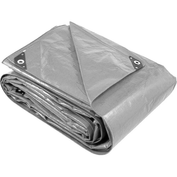 Carpa Lona Multiuso Impermeable 3x5 Mts Gris Con Ojetillos