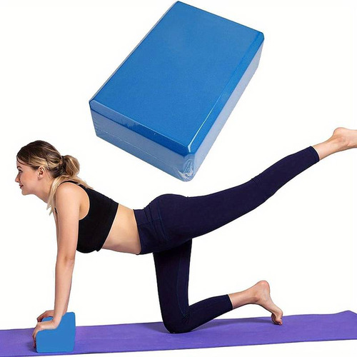Ladrillo Para Yoga/ Bloque De Yoga/fitness/pilates/sport Color Azul