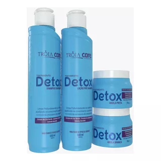 Kit Detox Tróia Care - 4 Itens Para Recuperar 100% O Cabelo