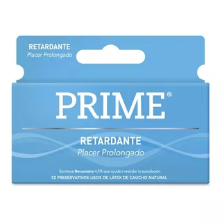 Preservativos Prime Retardante | Caja X 12u | Envío Discreto