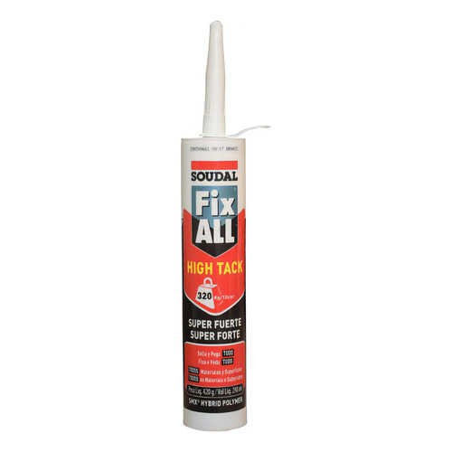 Adhesivo Alto Desempeño Fix All Hitack Cartucho Color Blanco