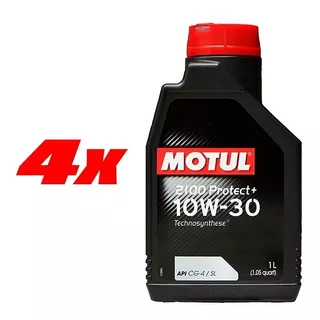 Kit 4 Óleos Motul 2100 Protect+ 10w30 1 Litro