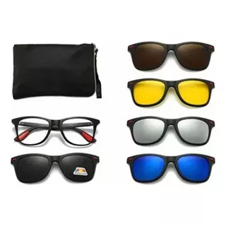 5 En 1 Hawkers Sol Para Hombre Gafas Polarizadas Magnéticas