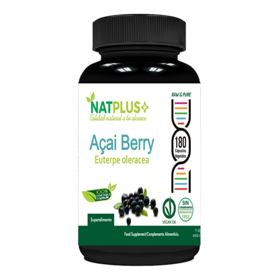 Acai Berry 180 Cápsulas De 500mg