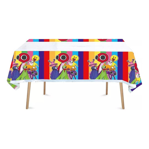 Mantel Decorativo Con Diseños Infantiles Para Cumpleaños Color Variado Rainbow 1