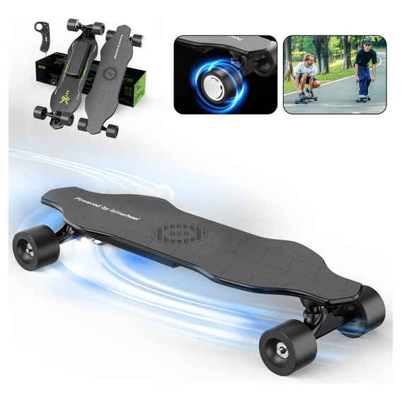 Patinete Monopatín Eléctrico V6 Con Control Remoto 300w 20km