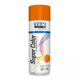 Tinta Spray Fluorescente Laranja 350ml / 250g Tek Bond