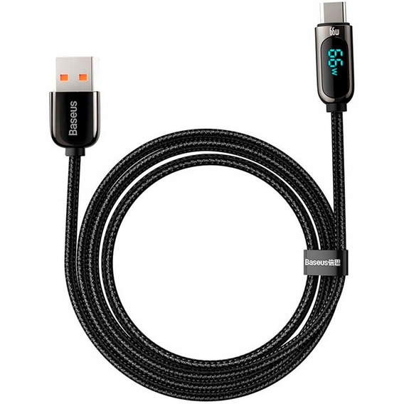 Cable Baseus 66w Pantalla Digital 2 Metros Carga Rapida