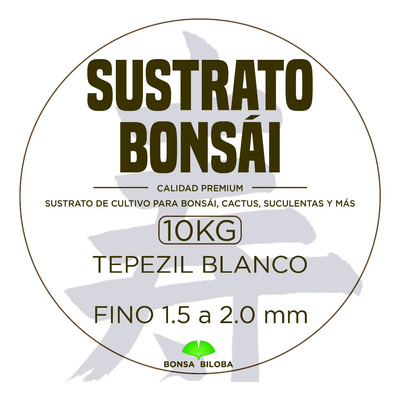 Sustrato Tepezil Fino 1.2 A 2 Mm Para Bonsai, Cactus Y Más