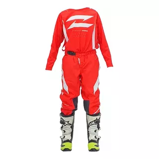 Conjunto Mx Radikal Racing Zero Rojo Niños - Motocross / Atv