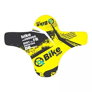 Paralama Dianteiro Mtb Freeride Downhill Bike O2 Bike Shop Cor Amarelo