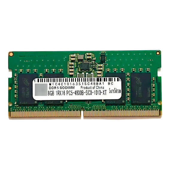 Memoria Para Portátil Micron De 8 Gb, Ddr54800 Mhz