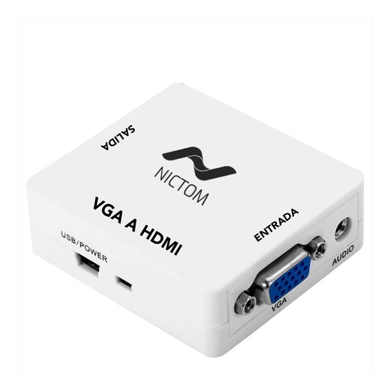 Conversor De Vga A Hdmi Con Audio Analógico A Digital *