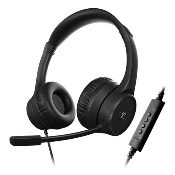 Auriculares Klipxtreme Klearcom Usb Color Negro