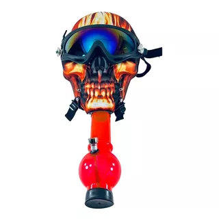 Mascara De Silicona Bong Pipa De Agua Skull Candyclub