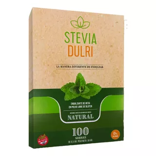 Stevia Dulri En Polvo X 100 Sobres X  6 Cajas  (natural)