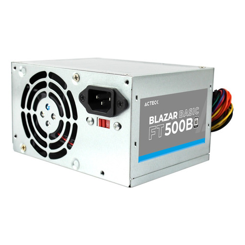 Acteck FT500B Atx Blazar Fuente De Poder 500w 24pin Color Gris