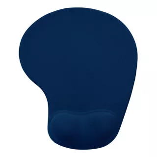 Mouse Pad Ergonômico Apoio Punho Silicone Home Office Cor Azul-escuro