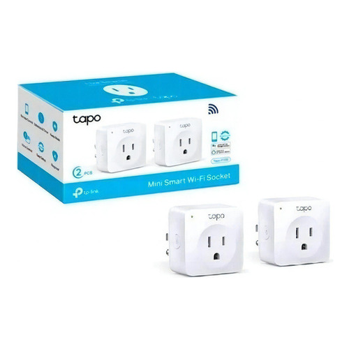 Tp Link Tapo P100 (2-pack) Enchufe Wifi Inteligente Mini Color Blanco