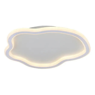 Plafón Led Dinámico Nube Luz Desing Iluminación Blanco Blanco