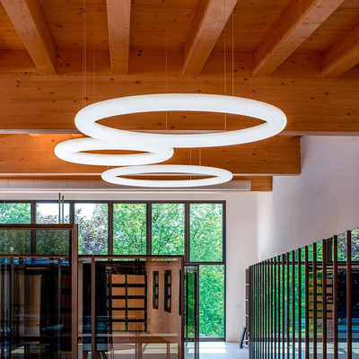 Colgante Led Rond S Moderno 80w Dimerizable Alta Calidad Vk