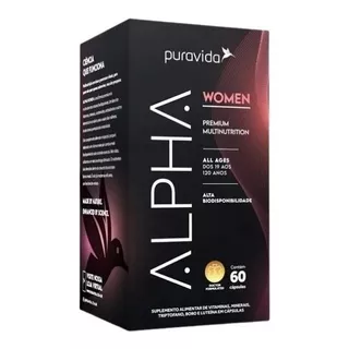 Alpha Women Polivitamínico Feminino Premium 60caps Puravida