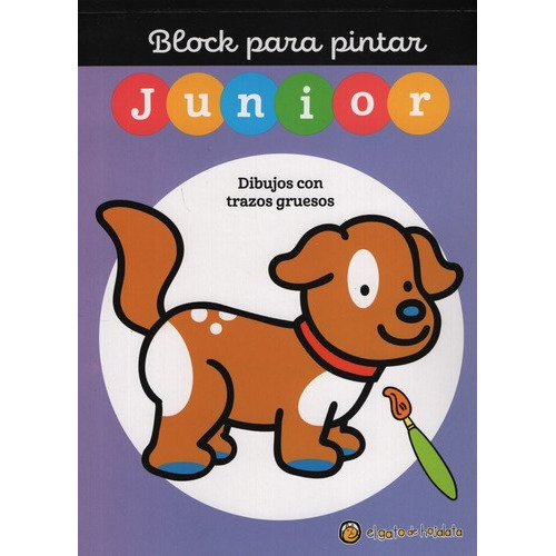 Block Para Pintar Junior 2 Perrito (trazo Grueso
