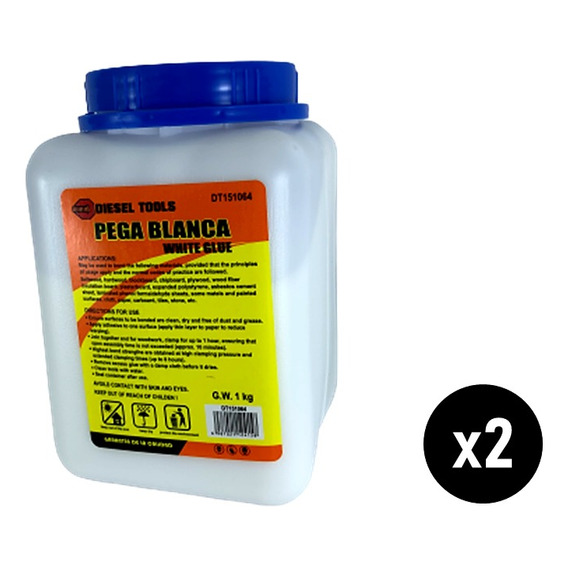 Cola Blanca Para Madera Pega 1kg X2unidades Somos Tienda -