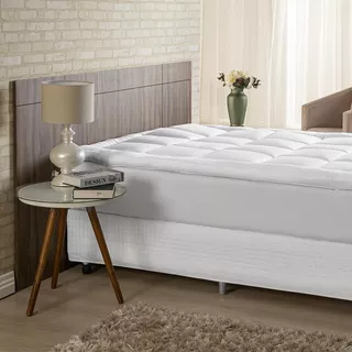 Pillow Top Queen 200 Fios Micro Percal 01 Peça - Branco