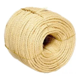 Corda Sisal Natural 12mm Para Artesanato Decoração 30 Mts