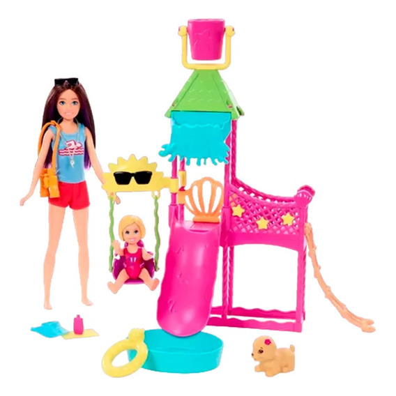 Muñeca Barbie Skipper Primer Empleo Niñera + Accesorios Febo