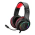 Vincha Auricular Xtrike Gh-903 Gamer Cableado 2.2m. Color Negro Luz 7 Colores