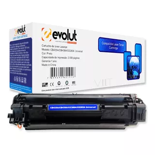 Toner Hp P1102, P1102w, Hp P1100 Compatível Evolut Preto +nf