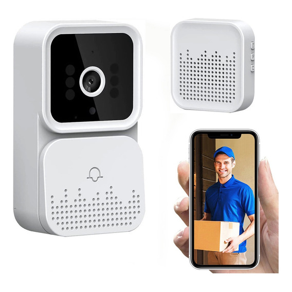 Portero Eléctrico Timbre Smart Video Inalámbrico Wifi Camara