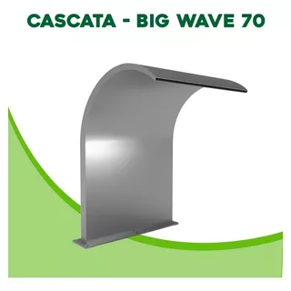 Cascata Piscina Big Wave Inox 70x50cm - Acquamais