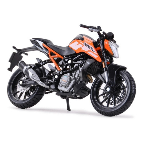 Ktm 250 Duke Escala 1/18 Marca Bburago Motocicleta Colección Color Naranja