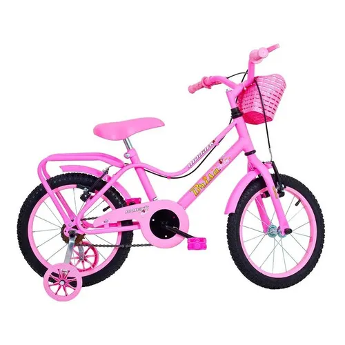 Bicicleta de paseo Monark Brisa R16 1v frenos v brakes color rosa