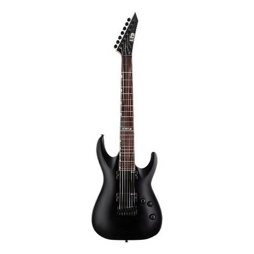 Guitarra Eléctrica Ltd By Esp Mh207-blks De 7 Cuerdas Negra Color Negro satinado Material del diapasón Palisandro Orientación de la mano Diestro