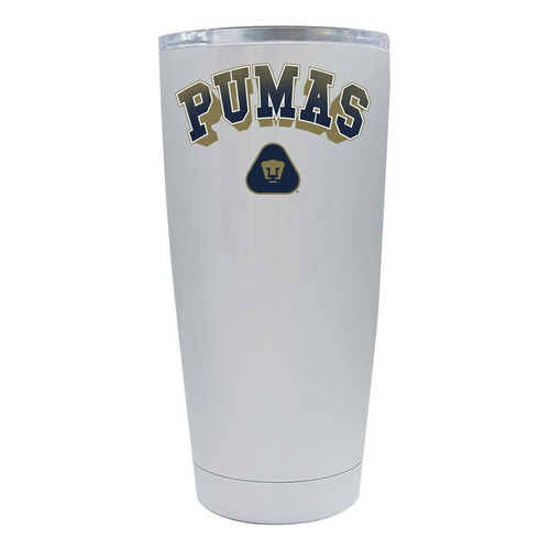 Vaso Térmico Portátil 20 Oz Termo Pumas Unam Pasión Od76981 Color Blanco Pumas 3D