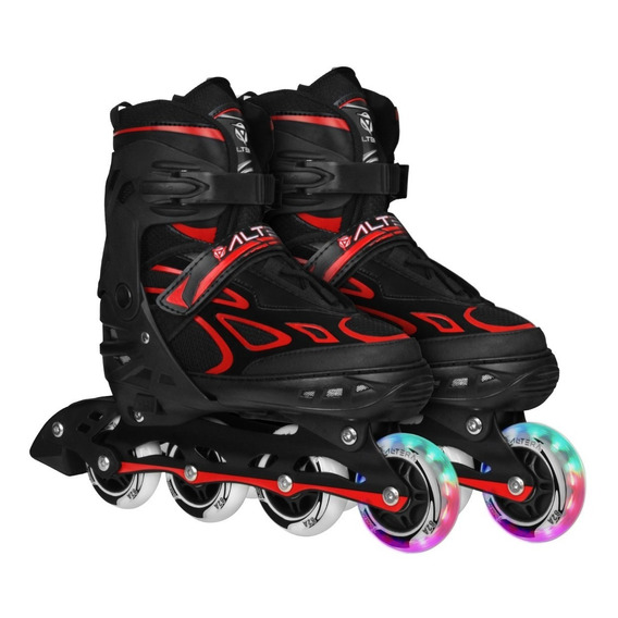 Patines En Linea Freeskate Ajustables Llanta Con Luz Mediano