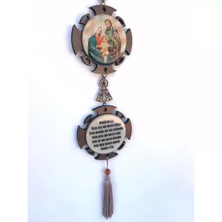 Mandala Decorativo Porta Mdf Resinado Sagrada Família 
