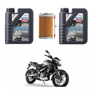 Kit Mantencion Moto Pulsar 200 Ns (filtro + Aceite10w40)