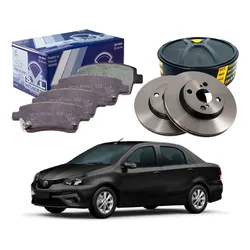  Kit Disco Pastilha Dianteira Etios Sedan 1.5 2017 A 2019