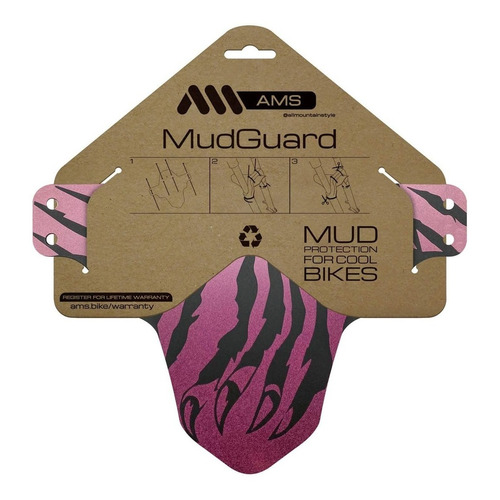 Guarda Barro Para Bicicleta Ams Mud Guard Claw Midnigth Color Lavanda