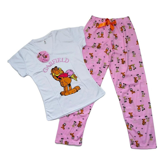 Pijamas De Garfield Para Mujer - Pantalón Largo